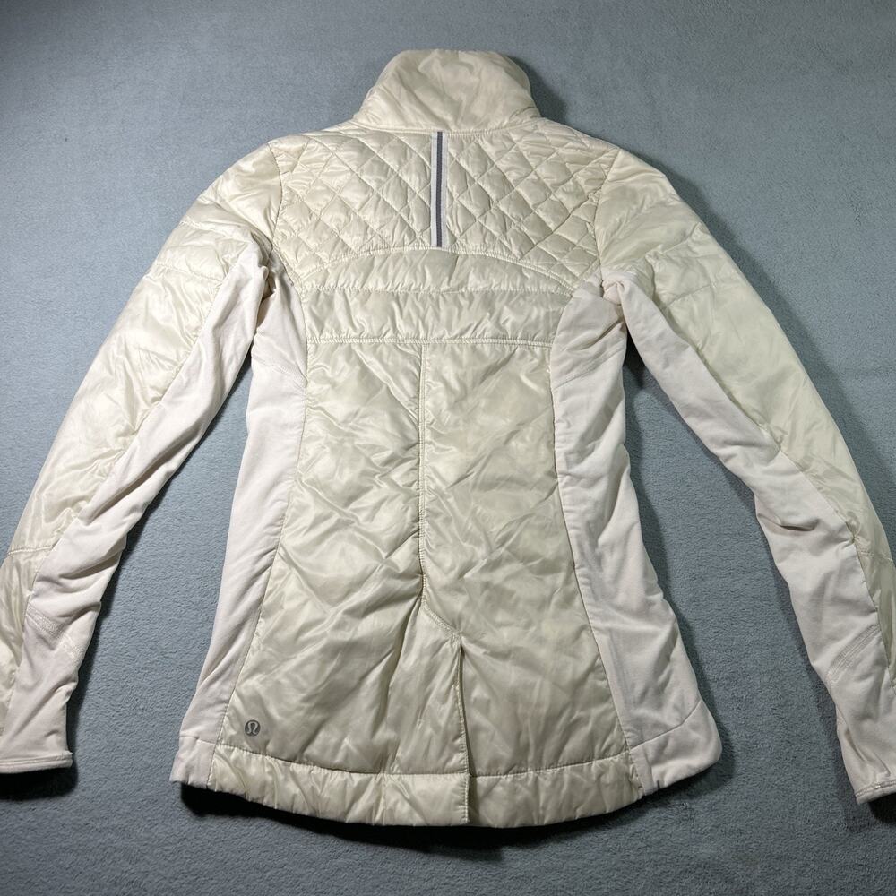 Lululemon Goose Down Jacket Womens 4 What the Fluff 800 Fill Quilted Running - Picture 4 of 16